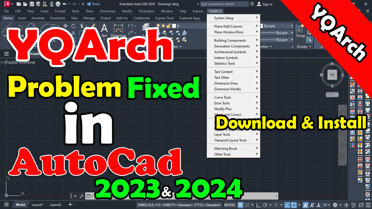 You are currently viewing yqarch plugin for Autocad