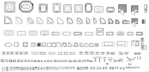 02. Autocad Plumbing library ( Top view )