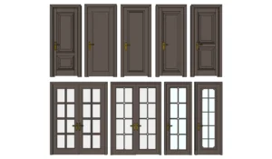 025. DOOR – SKETCHUP MODELS BY SU84