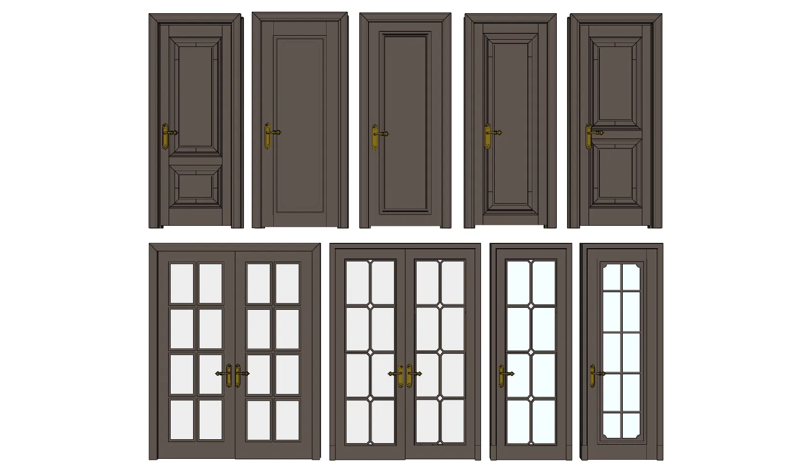 025. DOOR – SKETCHUP MODELS BY SU84