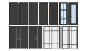 026. DOOR – SKETCHUP MODELS BY SU84