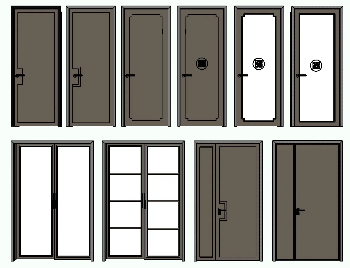 028. DOOR – SKETCHUP MODELS BY SU84