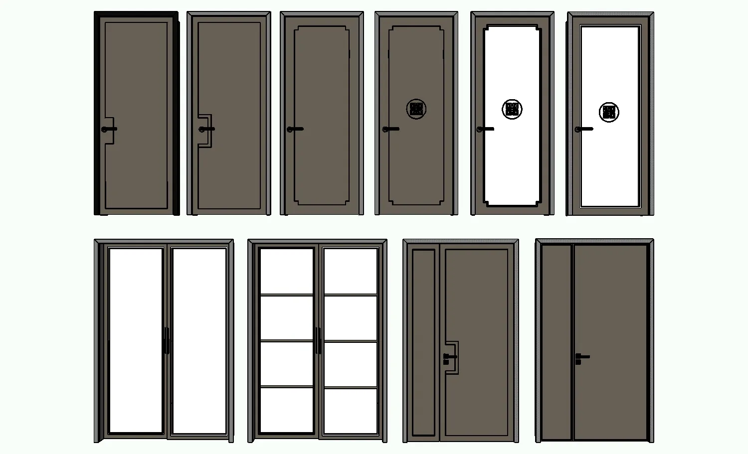 028. DOOR – SKETCHUP MODELS BY SU84