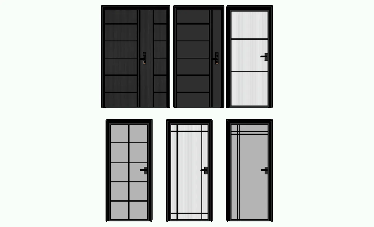 029. DOOR – SKETCHUP MODELS BY SU84