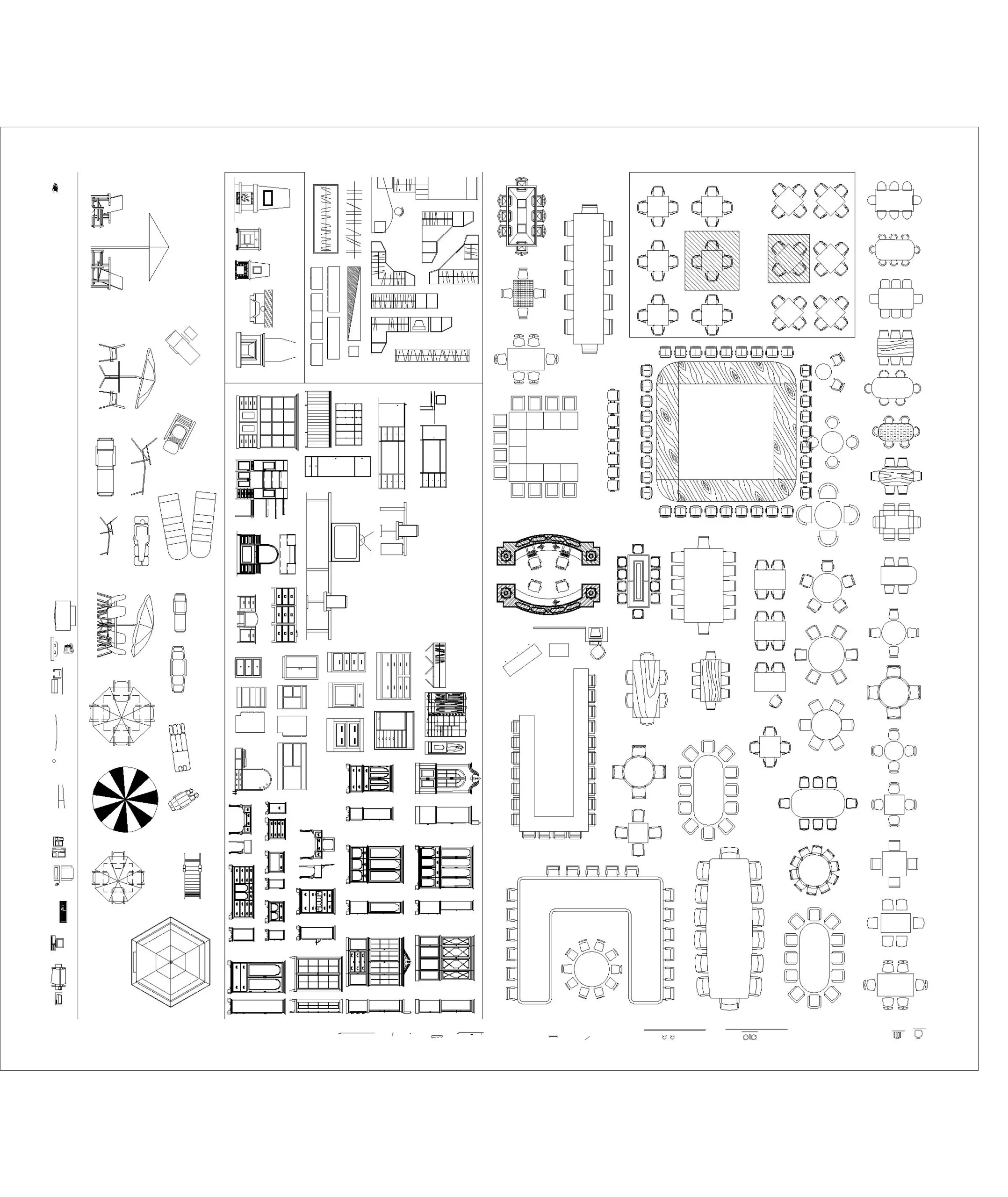 030. Autocad Furniture Block