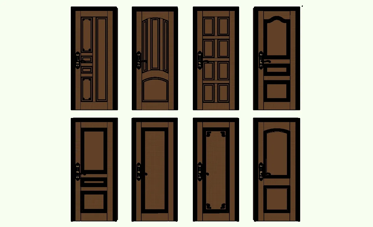 032. DOOR – SKETCHUP MODELS BY SU84