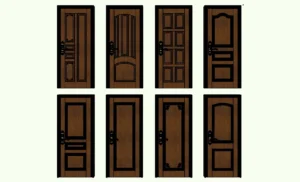 034. DOOR – SKETCHUP MODELS BY SU84