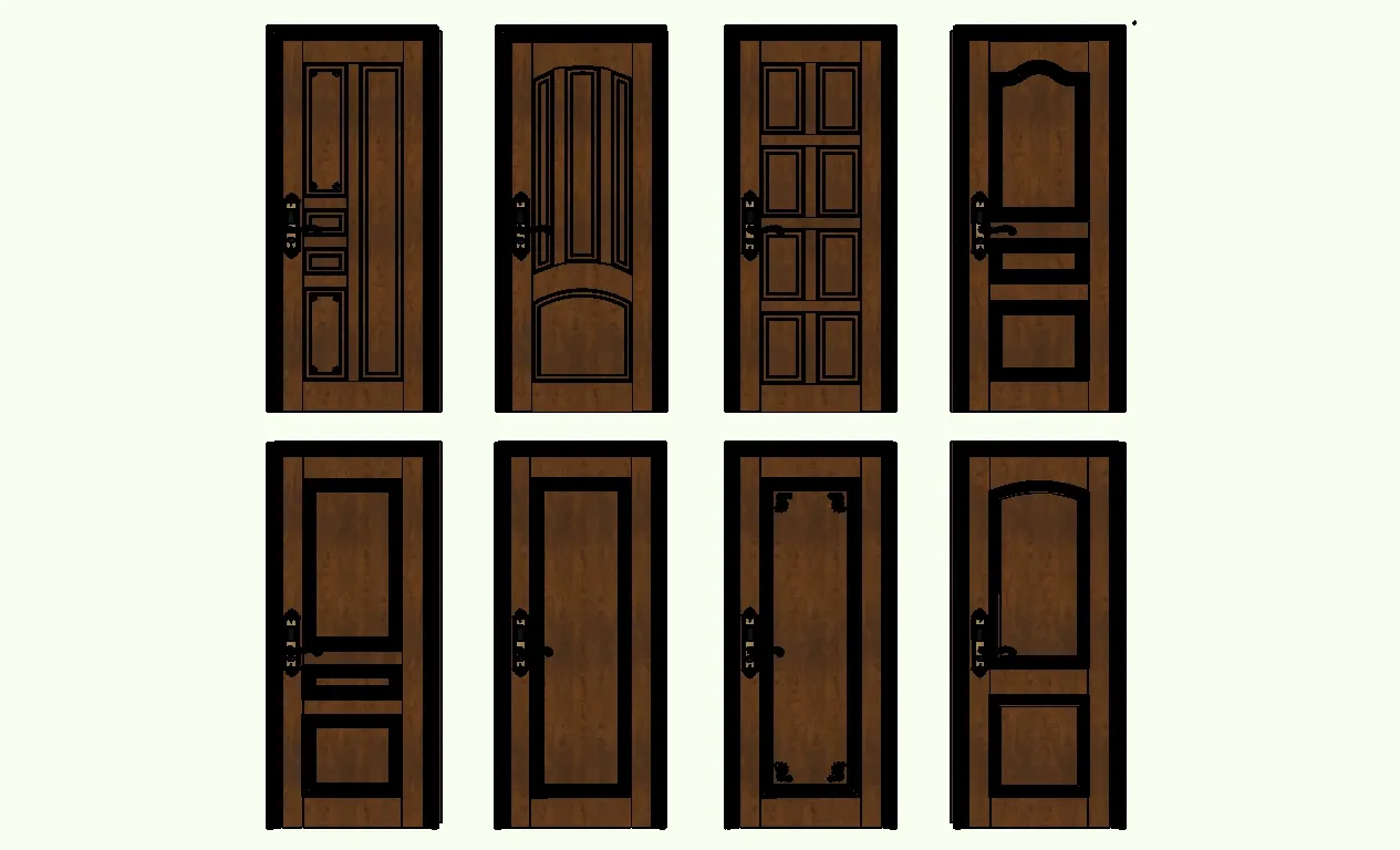 034. DOOR – SKETCHUP MODELS BY SU84