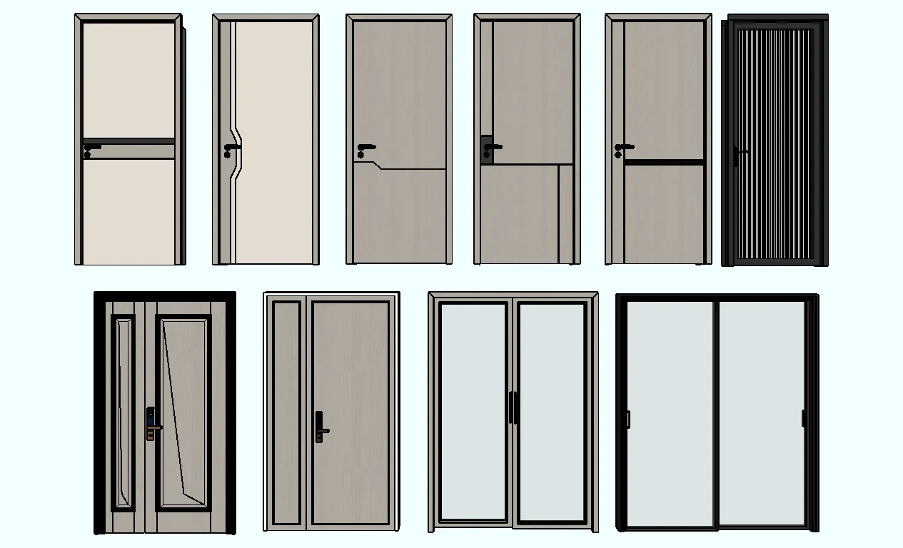 035. DOOR – SKETCHUP MODELS BY SU84