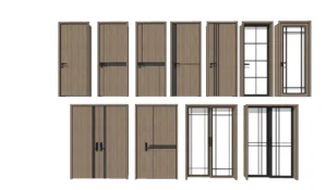 04. DOOR – SKETCHUP MODELS BY SU84