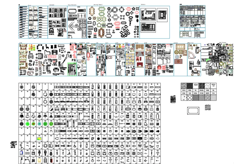 06. AutoCAD Large collection of furniture #2 