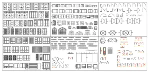 14. AutoCad Doors and windows Blocks #3