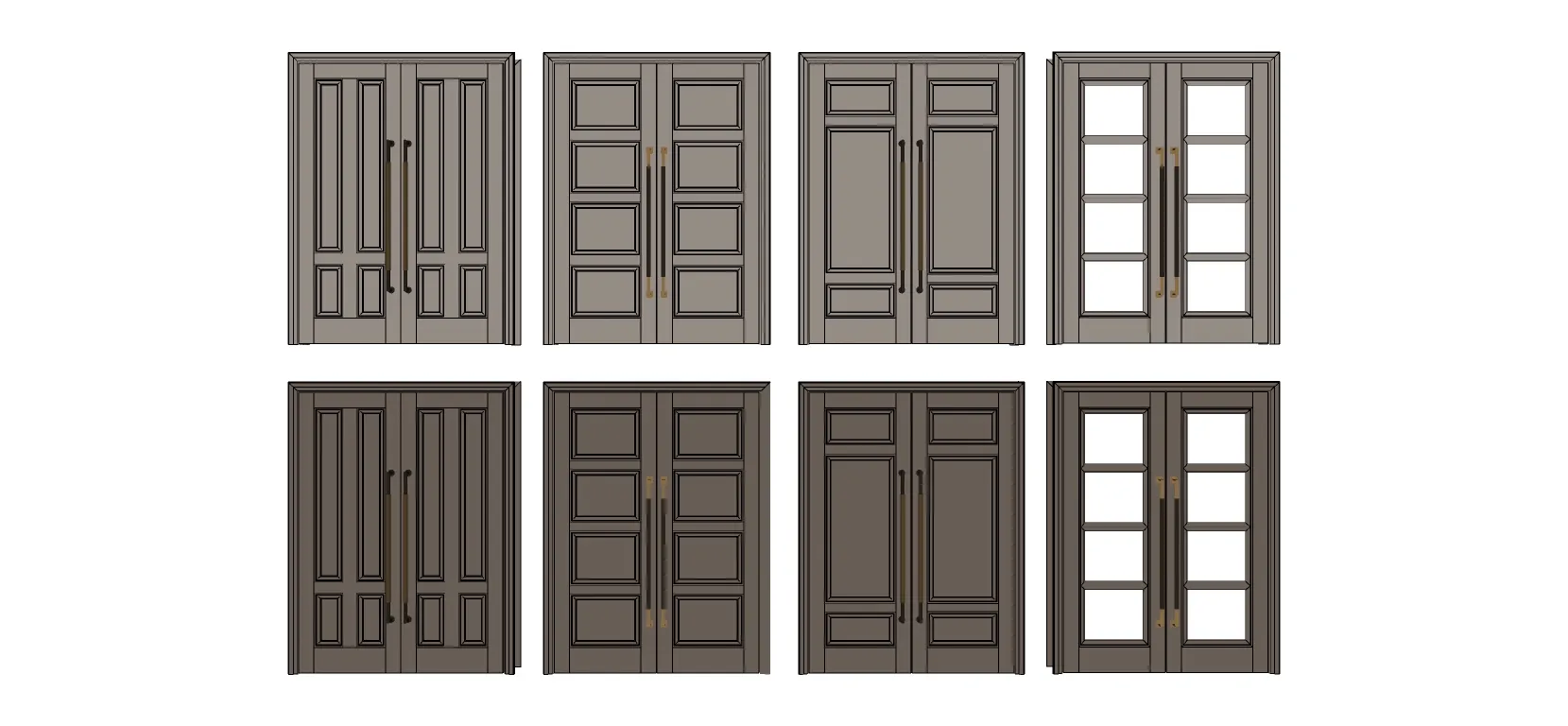 01. Sketchup Door Collection #1