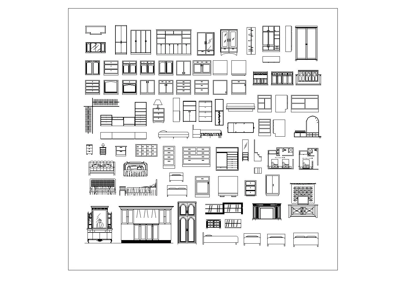 032. Autocad Furniture Block