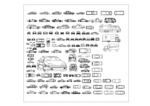 038. Autocad Transportation and Vehicles Block